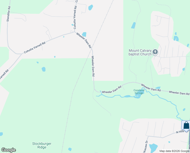 map of restaurants, bars, coffee shops, grocery stores, and more near 411 Wheeler Dam Road in Cohutta