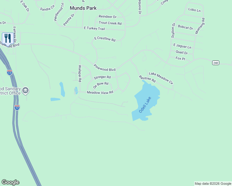 map of restaurants, bars, coffee shops, grocery stores, and more near 750 Ox Bow Road in Sedona