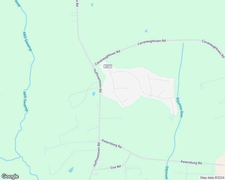 map of restaurants, bars, coffee shops, grocery stores, and more near 124 Killis Boulevard in Richlands