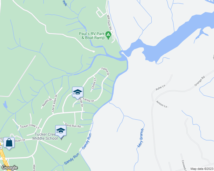 map of restaurants, bars, coffee shops, grocery stores, and more near 335 Farina Drive in Havelock
