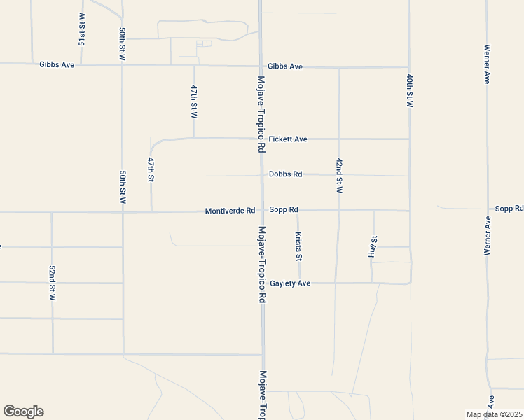 map of restaurants, bars, coffee shops, grocery stores, and more near 8043 Mojave-Tropico Road in Mojave