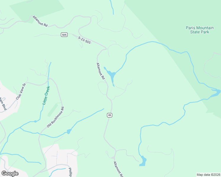 map of restaurants, bars, coffee shops, grocery stores, and more near 1240 Altamont Road in Greenville