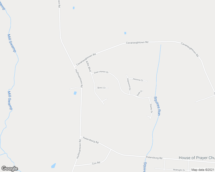 map of restaurants, bars, coffee shops, grocery stores, and more near 309 Boss Court in Richlands