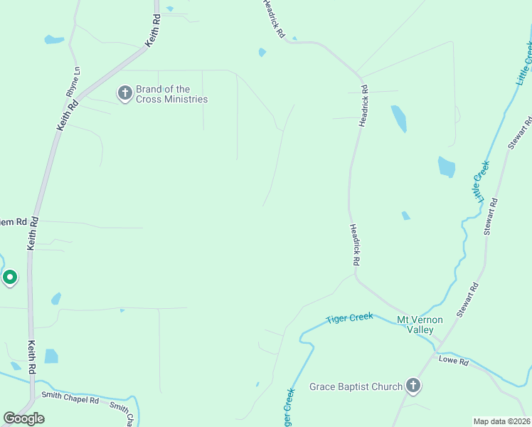 map of restaurants, bars, coffee shops, grocery stores, and more near 343 Promise Heights Drive in Ringgold