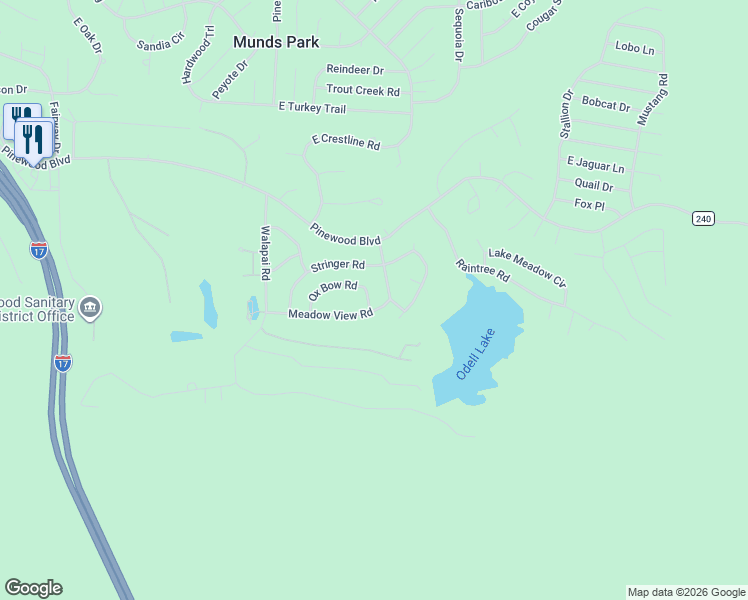 map of restaurants, bars, coffee shops, grocery stores, and more near 750 Ox Bow Road in Sedona