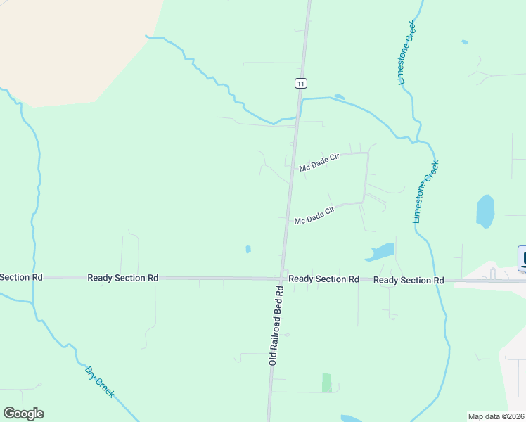 map of restaurants, bars, coffee shops, grocery stores, and more near 6934 Old Railroad Bed Road in Toney