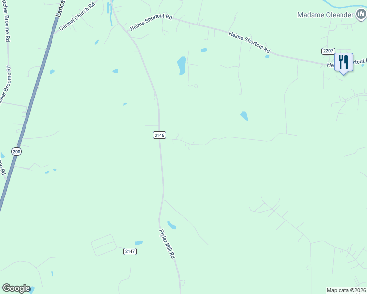 map of restaurants, bars, coffee shops, grocery stores, and more near 809 Triple Oaks Drive in Monroe