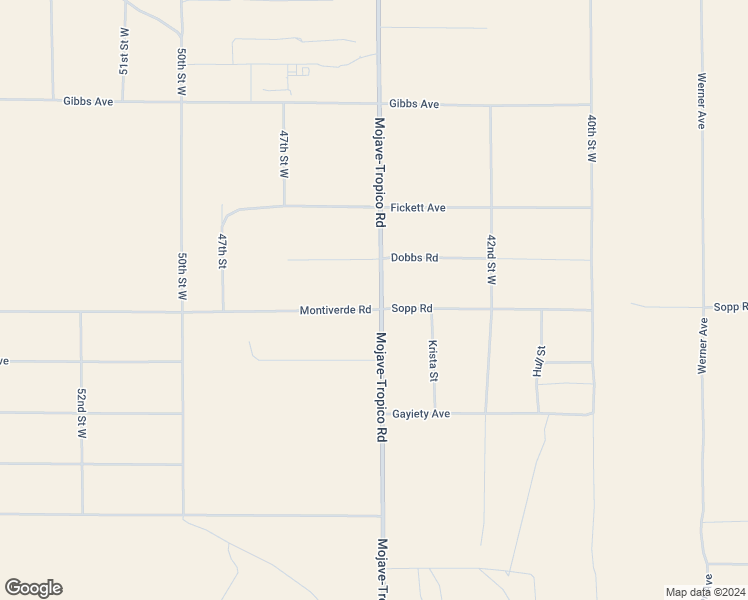 map of restaurants, bars, coffee shops, grocery stores, and more near 8043 Mojave-Tropico Road in Mojave