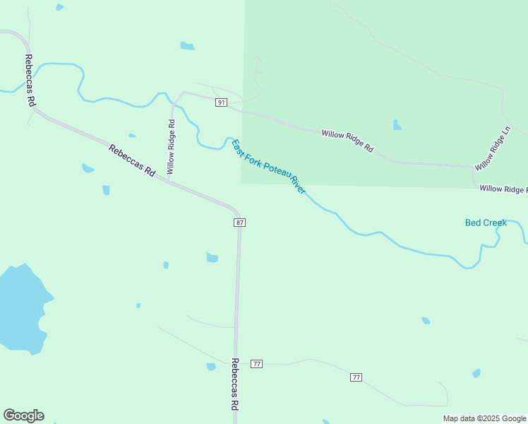 map of restaurants, bars, coffee shops, grocery stores, and more near 3973 Rebeccas Road in Waldron