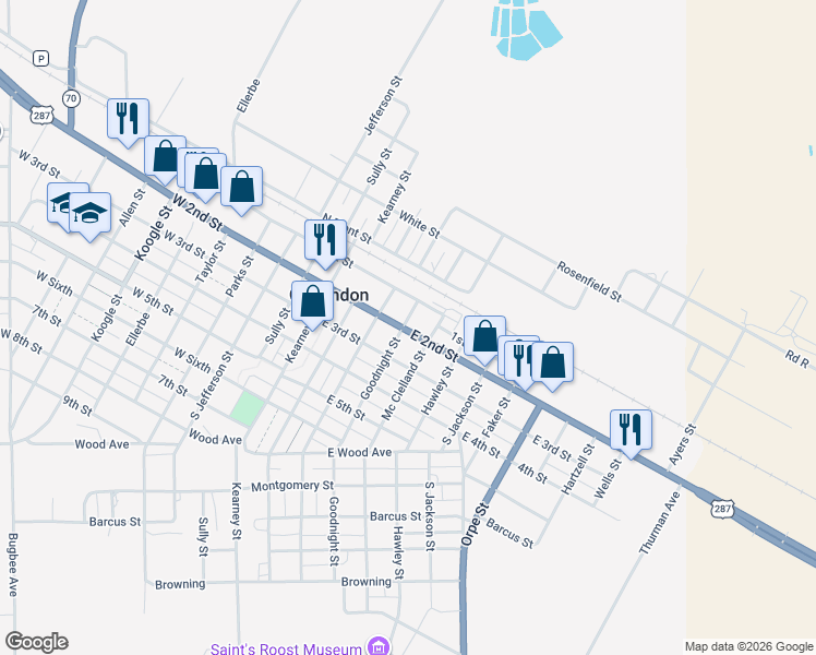 map of restaurants, bars, coffee shops, grocery stores, and more near 200 Goodnight Street in Clarendon