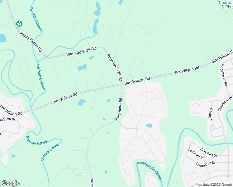 map of restaurants, bars, coffee shops, grocery stores, and more near 828 Jim Wilson Road in Indian Land