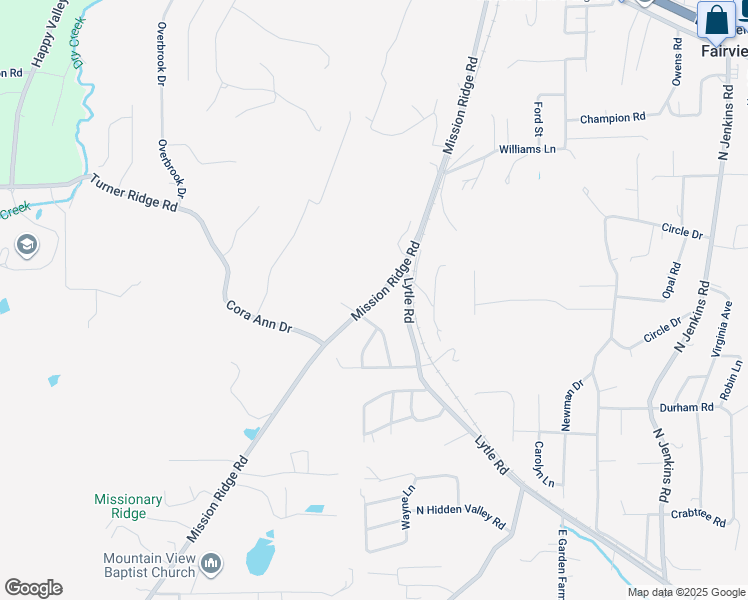map of restaurants, bars, coffee shops, grocery stores, and more near 108 Sycamore Drive in Rossville