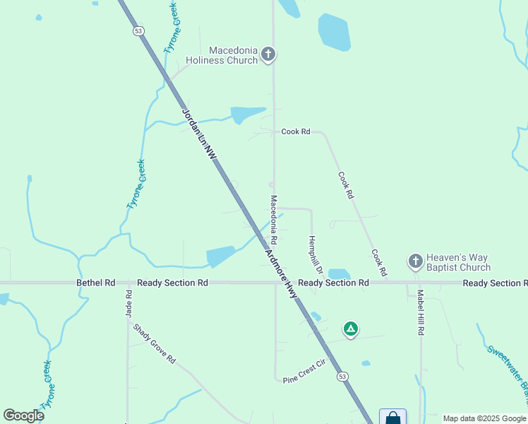 map of restaurants, bars, coffee shops, grocery stores, and more near 162 Macedonia Road in Ardmore