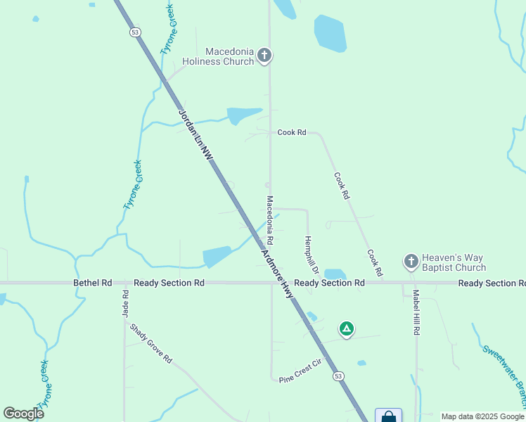 map of restaurants, bars, coffee shops, grocery stores, and more near 162 Macedonia Road in Ardmore