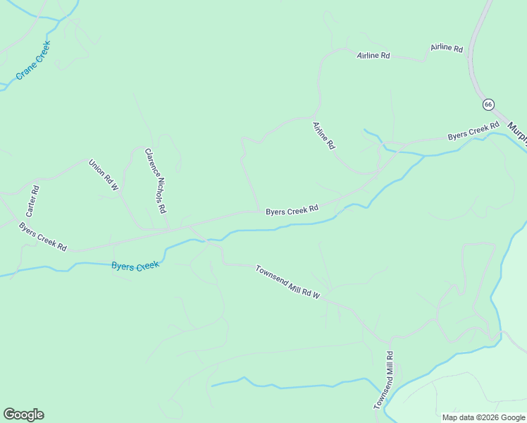 map of restaurants, bars, coffee shops, grocery stores, and more near Byers Creek Road in Towns County