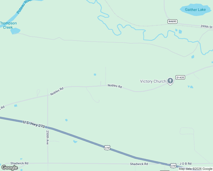 map of restaurants, bars, coffee shops, grocery stores, and more near Co Road D1435 in Howe