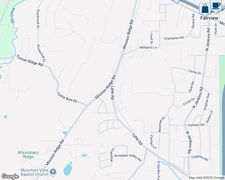 map of restaurants, bars, coffee shops, grocery stores, and more near 17 Fisher Road in Rossville