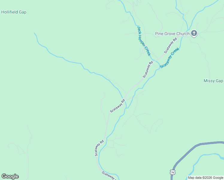 map of restaurants, bars, coffee shops, grocery stores, and more near Scataway Road in Hiawassee