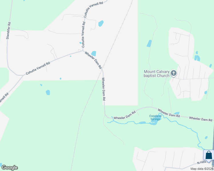 map of restaurants, bars, coffee shops, grocery stores, and more near 419 Wheeler Dam Road in Cohutta