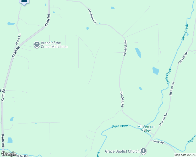 map of restaurants, bars, coffee shops, grocery stores, and more near 241 Promise Heights Drive in Ringgold