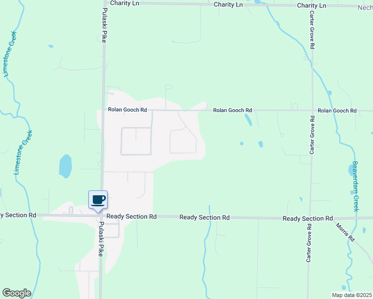 map of restaurants, bars, coffee shops, grocery stores, and more near 136 Fox Haven Lane in Toney