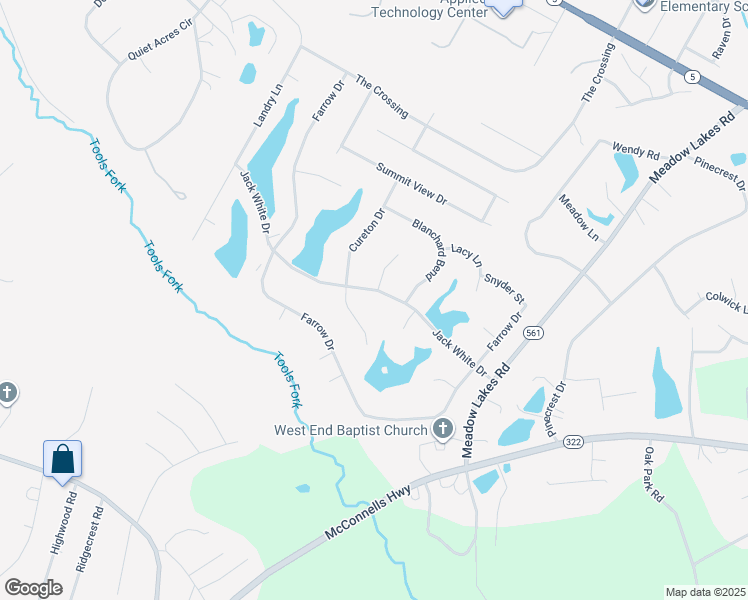 map of restaurants, bars, coffee shops, grocery stores, and more near 1503 Jack White Drive in Rock Hill