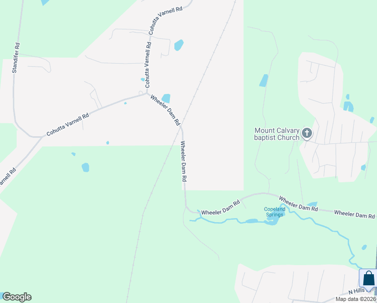 map of restaurants, bars, coffee shops, grocery stores, and more near 419 Wheeler Dam Road in Cohutta