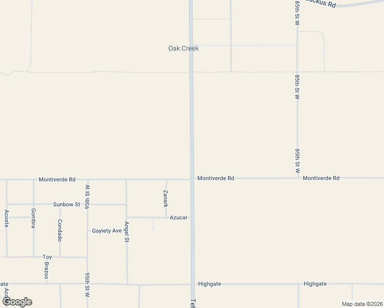map of restaurants, bars, coffee shops, grocery stores, and more near 8129 90th Street West in Rosamond