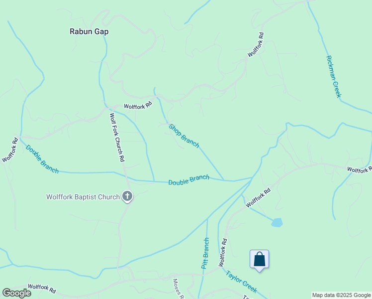 map of restaurants, bars, coffee shops, grocery stores, and more near 262 Hummingbird Lane in Rabun Gap