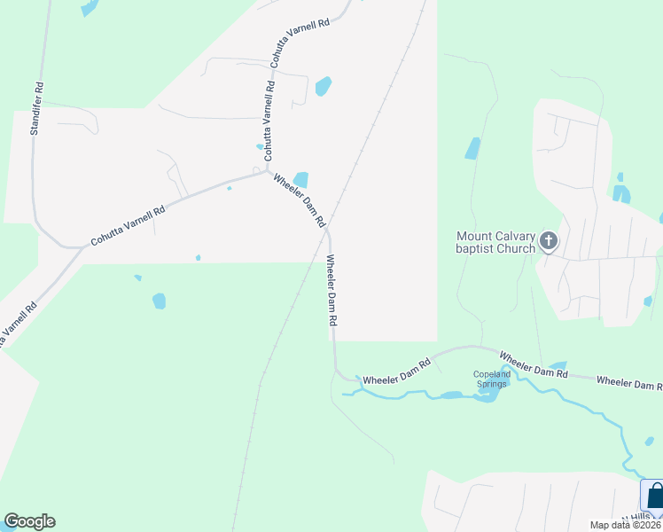 map of restaurants, bars, coffee shops, grocery stores, and more near 419 Wheeler Dam Road in Cohutta