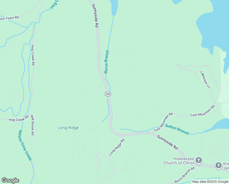 map of restaurants, bars, coffee shops, grocery stores, and more near 722 Sunnyside Road in Hiawassee