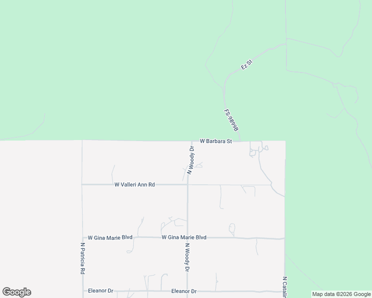 map of restaurants, bars, coffee shops, grocery stores, and more near 501 West Barbara Street in Paulden