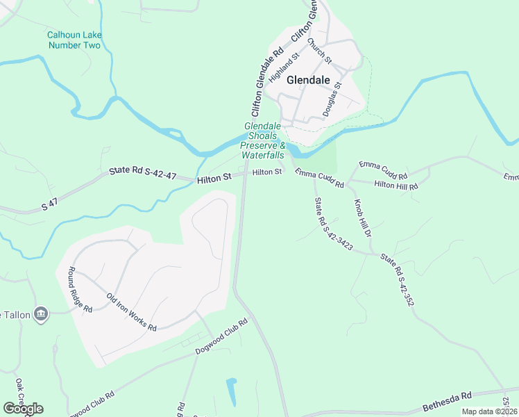 map of restaurants, bars, coffee shops, grocery stores, and more near 2461 Whitestone Glendale Road in Spartanburg