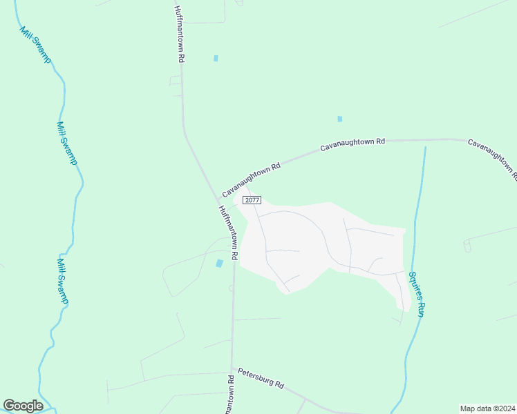 map of restaurants, bars, coffee shops, grocery stores, and more near 110 Killis Boulevard in Richlands