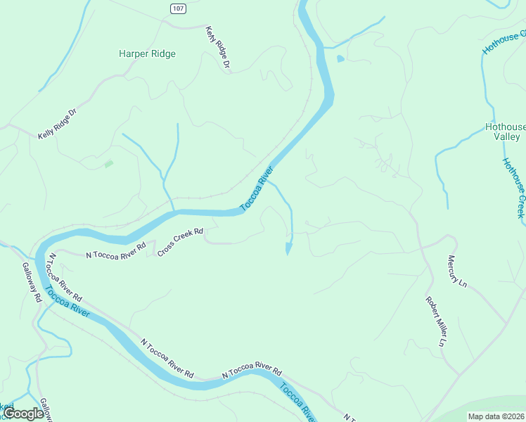 map of restaurants, bars, coffee shops, grocery stores, and more near 2239 North Toccoa River Road in Mineral Bluff