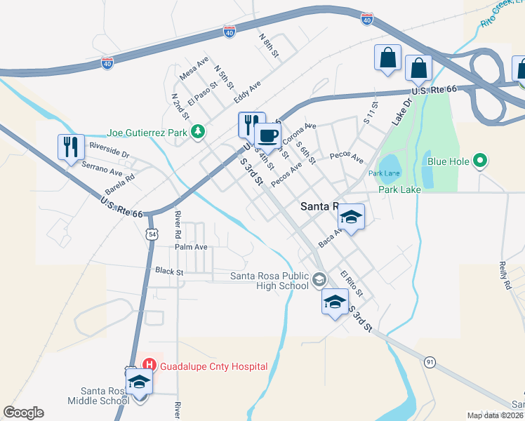 map of restaurants, bars, coffee shops, grocery stores, and more near 361 South 2nd Street in Santa Rosa
