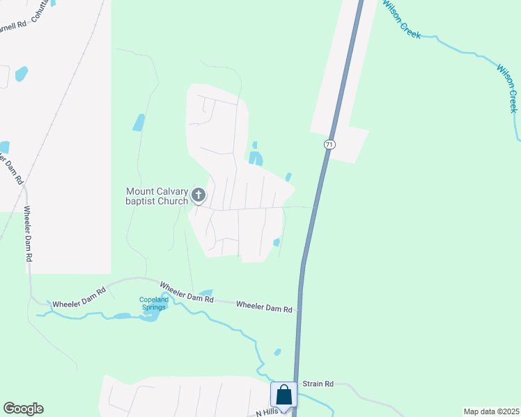 map of restaurants, bars, coffee shops, grocery stores, and more near 100 Irene Way in Cohutta