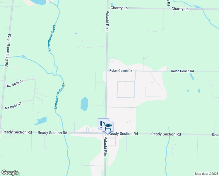 map of restaurants, bars, coffee shops, grocery stores, and more near 12014 Pulaski Pike in Toney