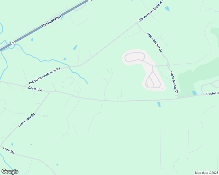 map of restaurants, bars, coffee shops, grocery stores, and more near Doster Road in Monroe