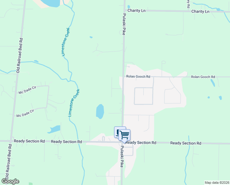 map of restaurants, bars, coffee shops, grocery stores, and more near 12044 Pulaski Pike in Toney