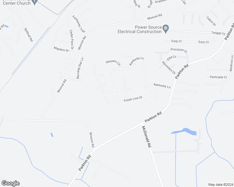 map of restaurants, bars, coffee shops, grocery stores, and more near 5637 Starting Gate Drive in Hope Mills
