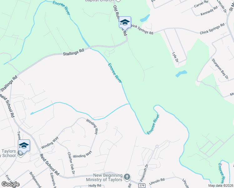 map of restaurants, bars, coffee shops, grocery stores, and more near Ken's Place in Taylors