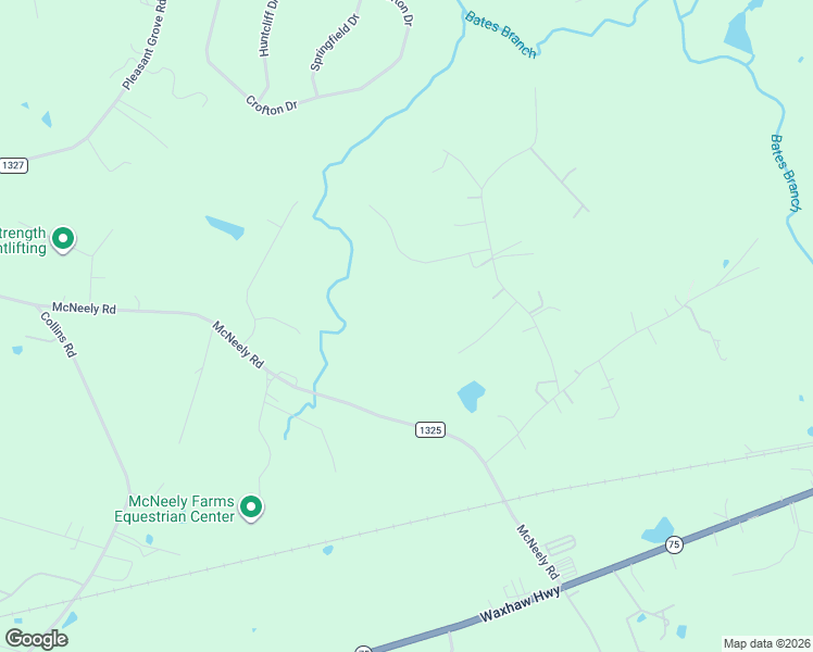 map of restaurants, bars, coffee shops, grocery stores, and more near 6524 The Little Road in Waxhaw