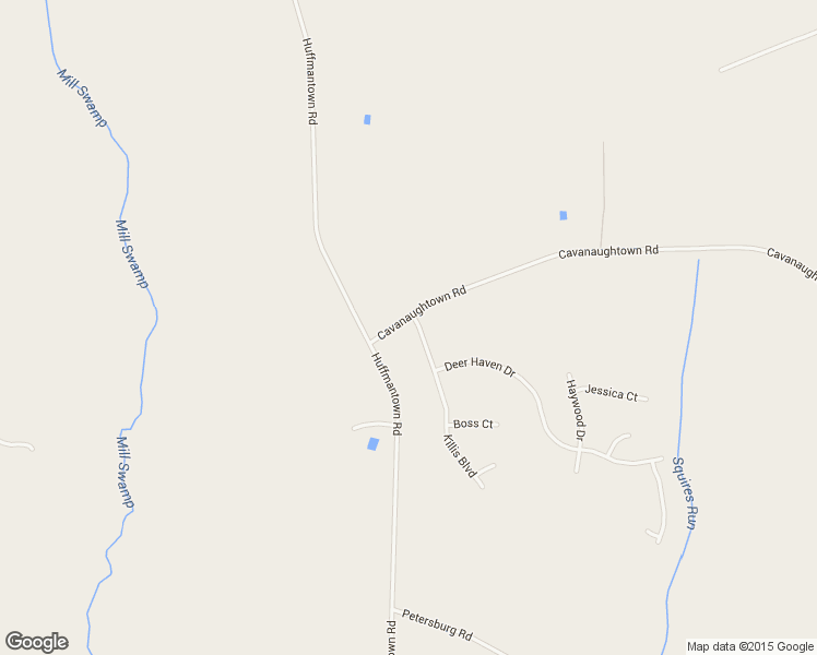 map of restaurants, bars, coffee shops, grocery stores, and more near 100 Killis Boulevard in Richlands