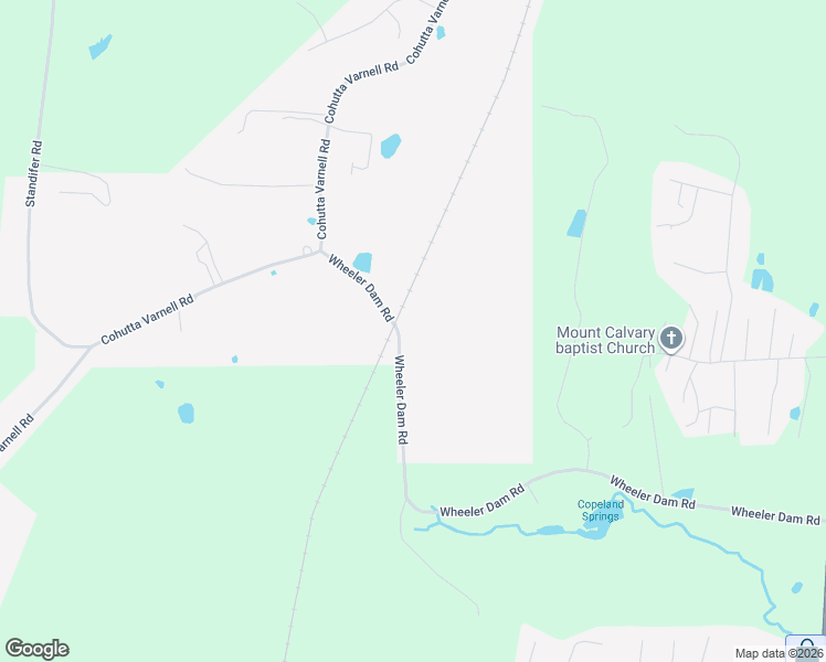 map of restaurants, bars, coffee shops, grocery stores, and more near 421 Wheeler Dam Road in Cohutta