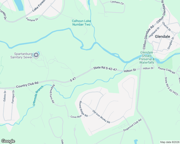 map of restaurants, bars, coffee shops, grocery stores, and more near 3009 Country Club Road in Spartanburg