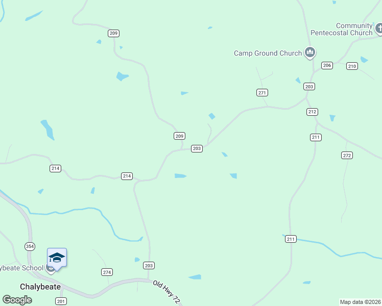 map of restaurants, bars, coffee shops, grocery stores, and more near 214 County Road 203 in Walnut
