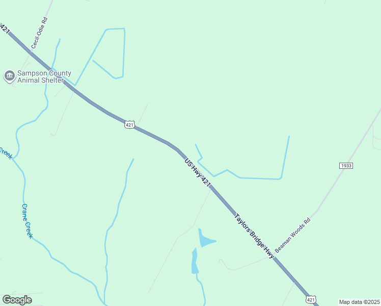 map of restaurants, bars, coffee shops, grocery stores, and more near 1889 Taylors Bridge Highway in Clinton