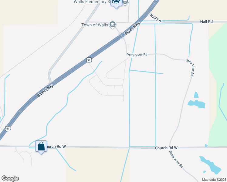 map of restaurants, bars, coffee shops, grocery stores, and more near 5533 Mallard Park Boulevard in Walls