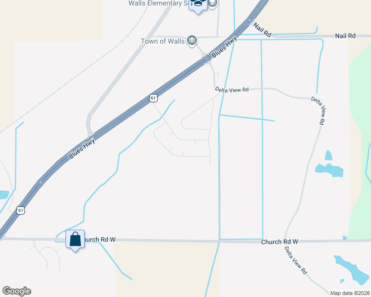 map of restaurants, bars, coffee shops, grocery stores, and more near 5533 Mallard Park Boulevard in Walls